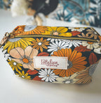 Trousse fleurie aux couleurs automnales