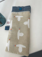 Pochette à lunettes Cigognes