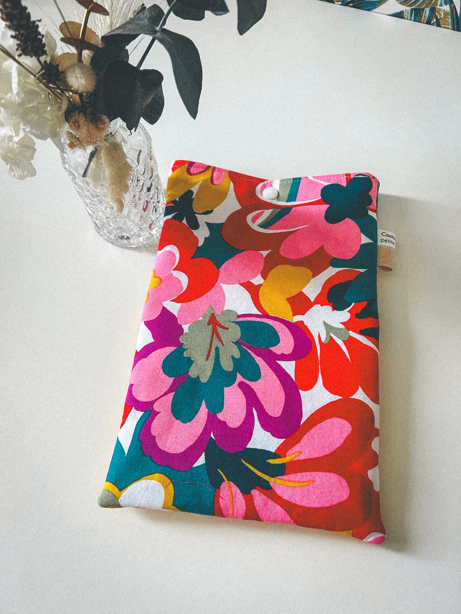 Pochette à livre format poche -  Fleurs pétillantes