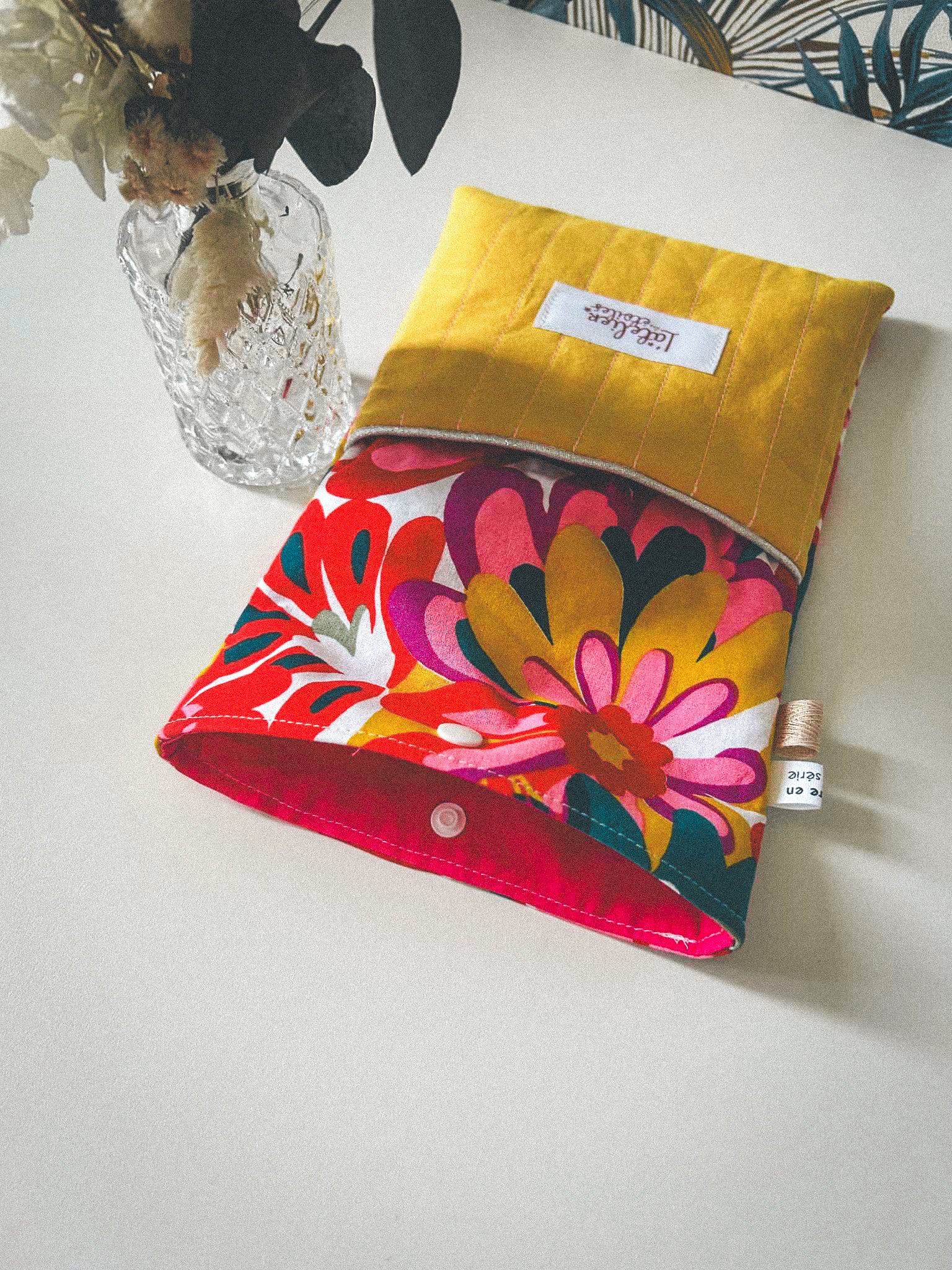 Pochette à livre format poche -  Fleurs pétillantes