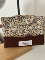 Pochette à liseuse fleurie d'automne