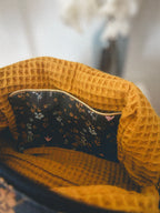 Trousse de toilette motif oiseaux et trèfles