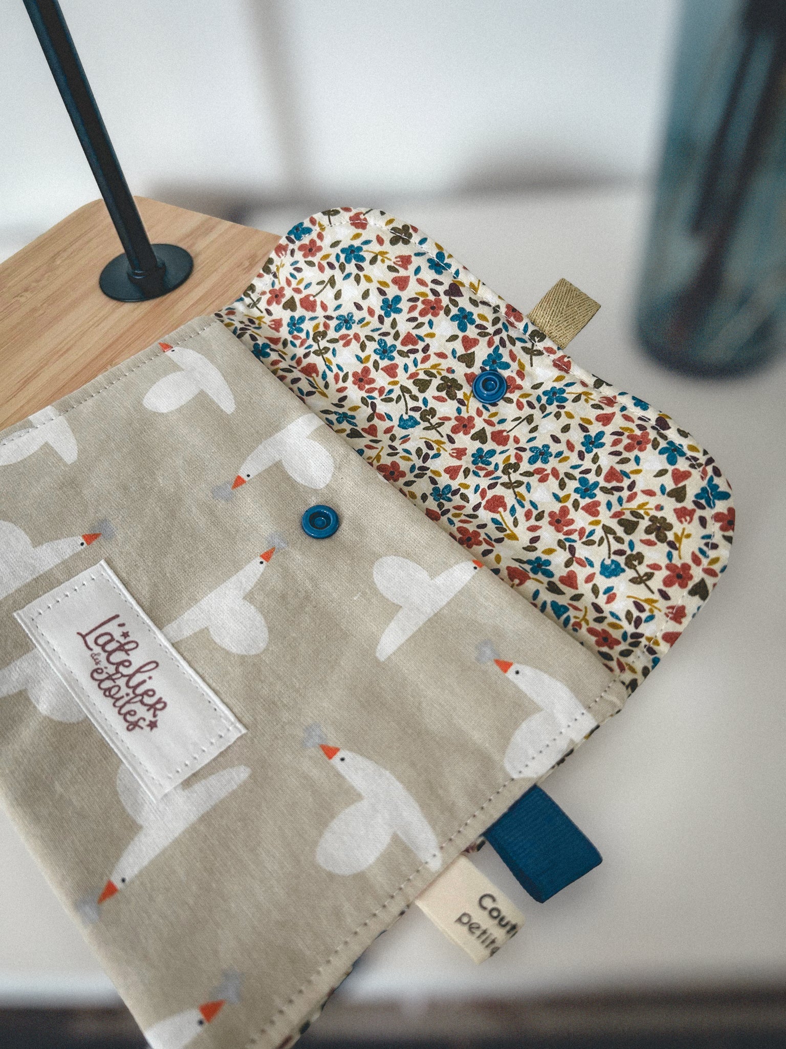 Pochette à maquillage Cigognes