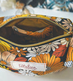 Trousse fleurie aux couleurs automnales