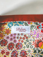 Pochette à livre A5 – Motif été & coins en simili cuir