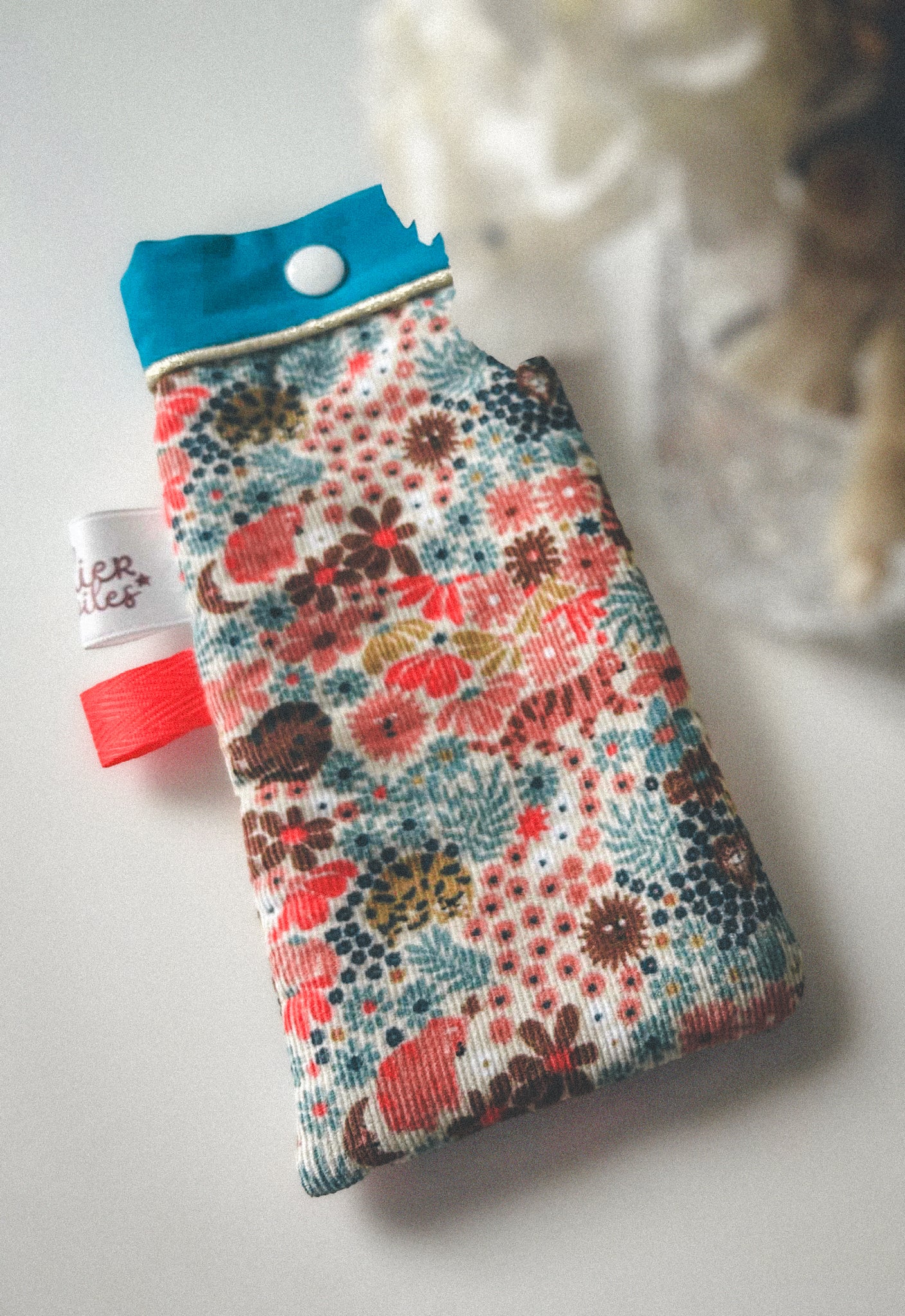 Pochette à lunettes en velours