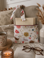 Pochette à livre en velours beige L'atelier des étoiles