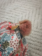 Trousse en velours zippée