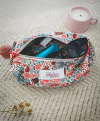 Trousse en velours zippée