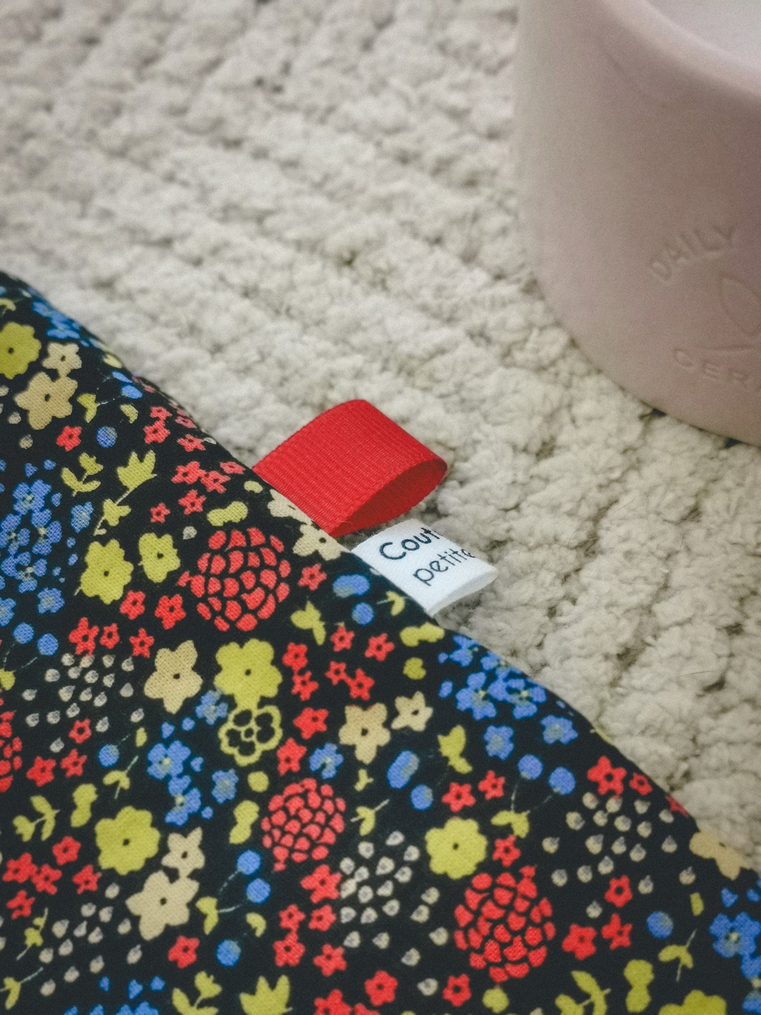 Pochette à livre A5 – Vert et fleuri