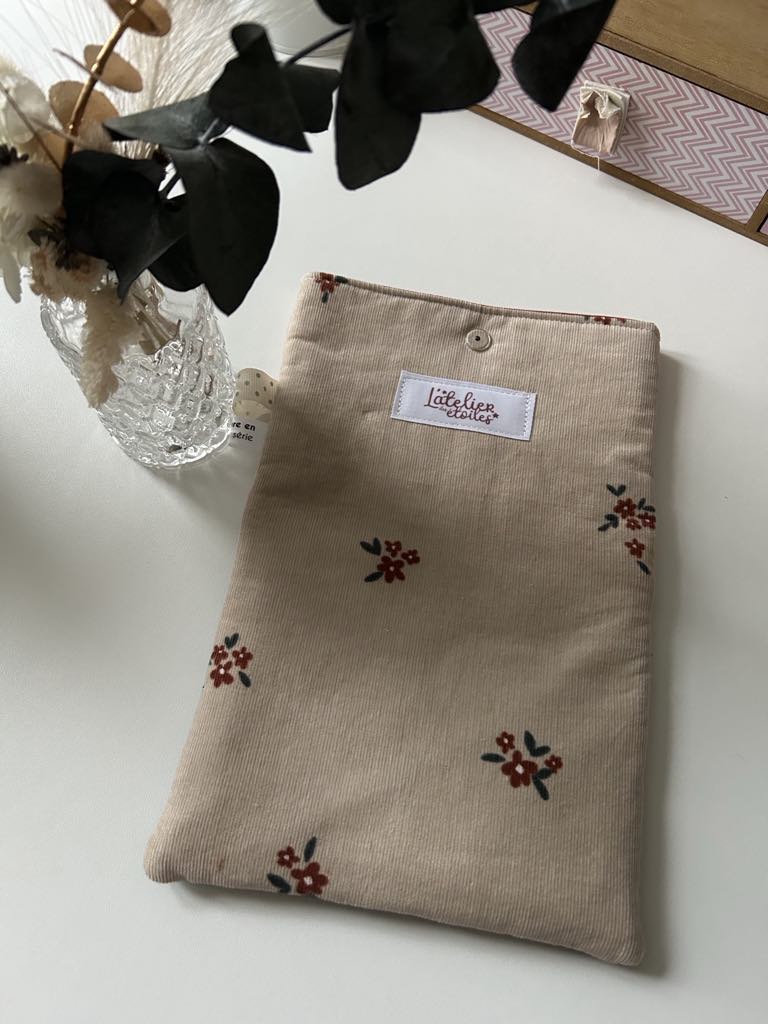 Pochette à livre en tissu, format A5