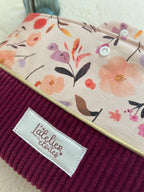 Pochette à livre fleurie rose L'atelier des étoiles
