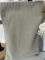 Pochette à livre en velours beige L'atelier des étoiles